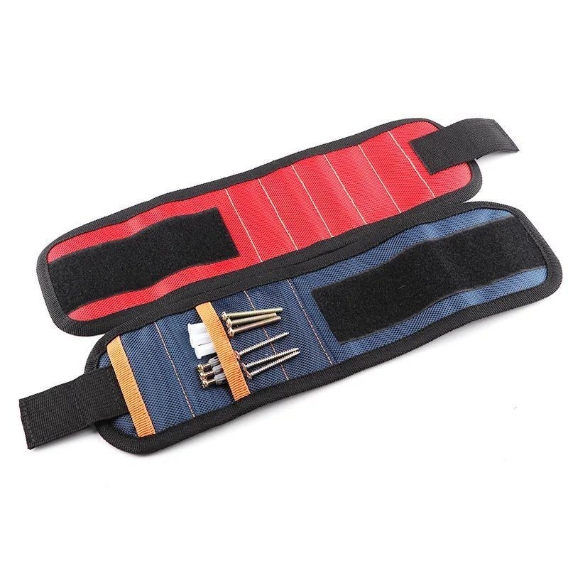 پوشش مغناطیسی دستبند حمایت از مچ دست مغناطیس های قوی برای نگه داشتن پیچ ناخن دستبند کمربند حمایت