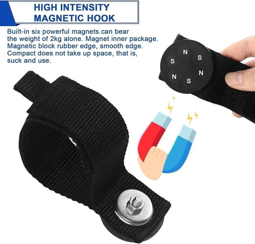 کمربند آویزان مغناطیسی ارگونومیک با دارنده سیم تمدید برای لوله های کابل