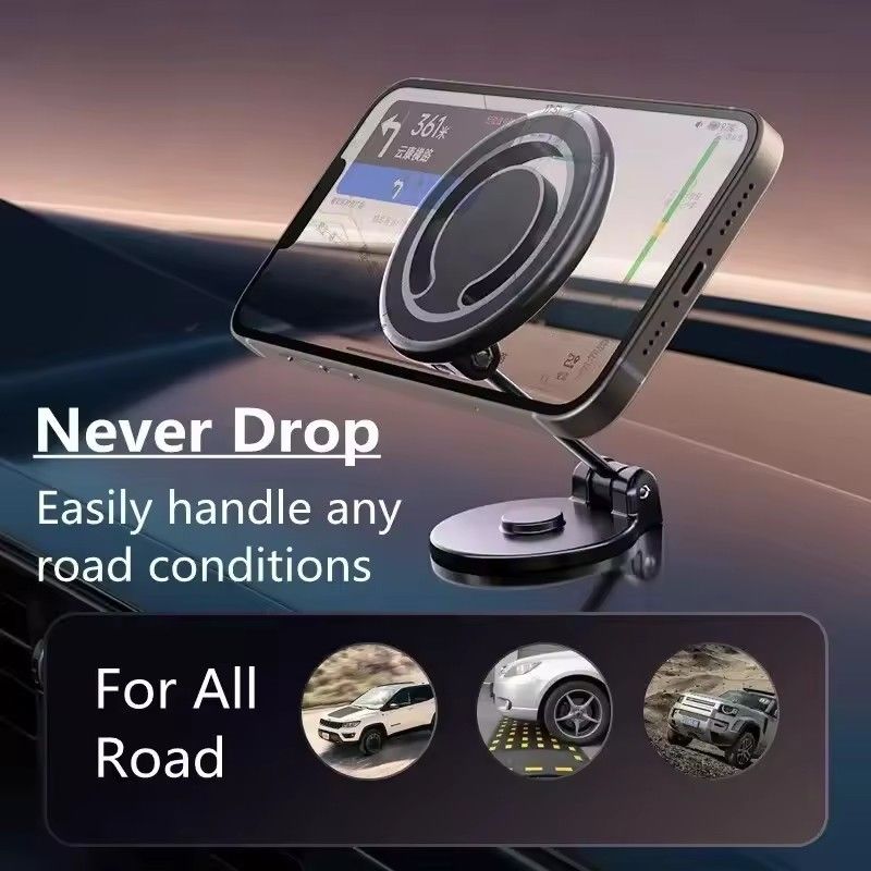 1080 Magnetic Car Phone Holder Magnet Car Bracket Mount Cell پشتیبانی گوشی های هوشمند در ماشین برای آیفون 15 14 13 12 11 سامسونگ