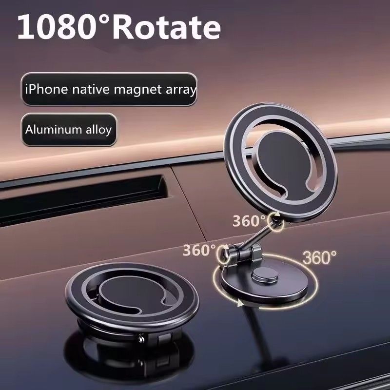 1080 Magnetic Car Phone Holder Magnet Car Bracket Mount Cell پشتیبانی گوشی های هوشمند در ماشین برای آیفون 15 14 13 12 11 سامسونگ